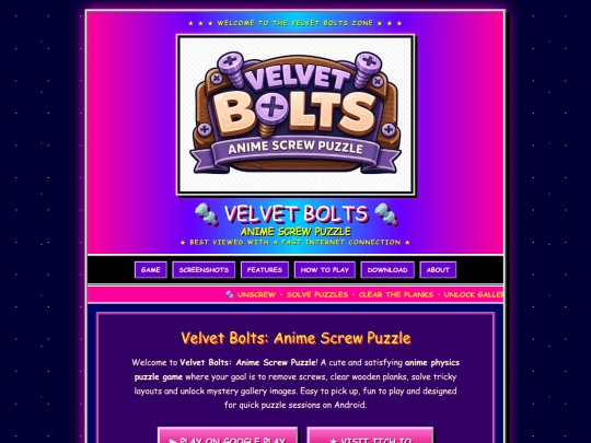 VelvetBolts/VelvetBolts screenshot