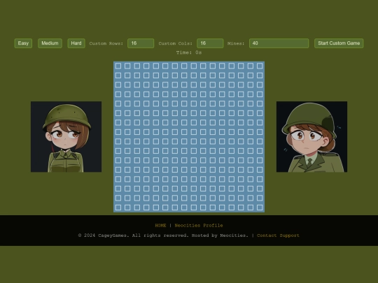 WebGames/MineSweeper/MineSweeperBase screenshot