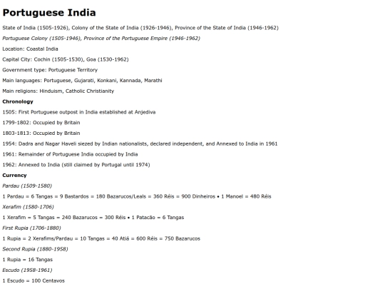 portuguese-india screenshot