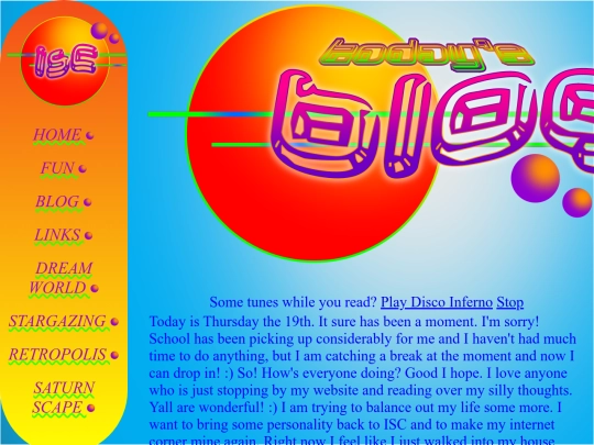 blog screenshot