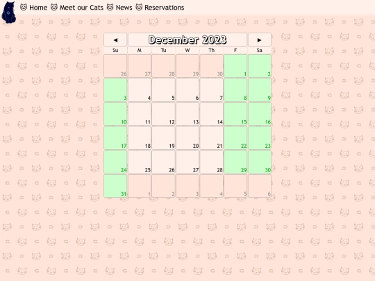 reservations screenshot