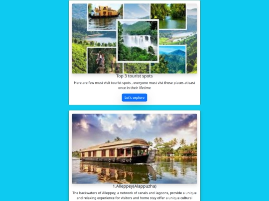 first web page/Bootstrapcard2 screenshot