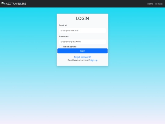 first web page/bootstraplogin screenshot