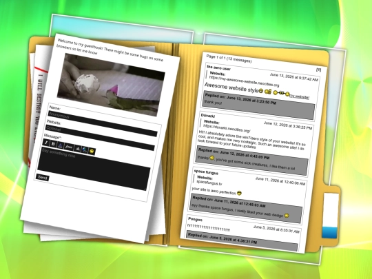 guestbook screenshot
