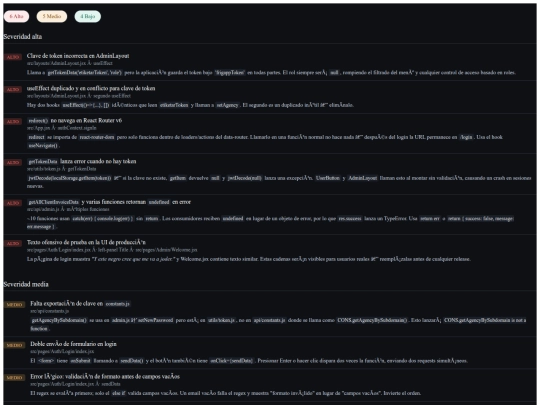 react_code_audit_es screenshot