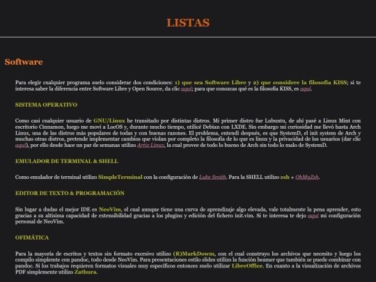 listas screenshot