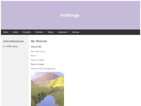 Miscellaneous/htmlresources screenshot