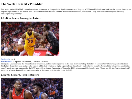 blog/mvp screenshot