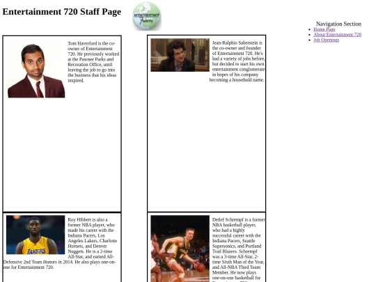 staffpage/staffpage screenshot