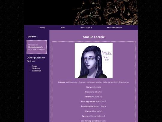 Bios/amelie screenshot