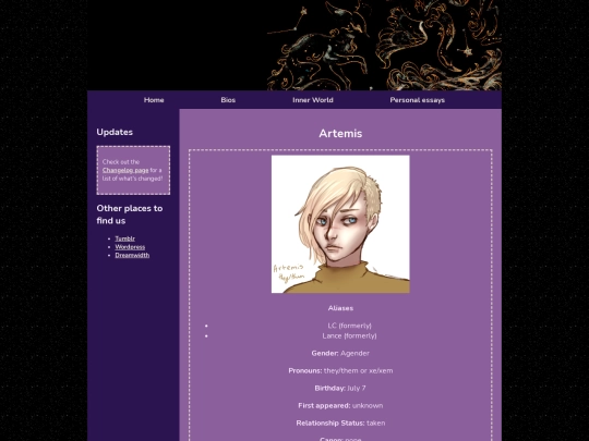 Bios/artemis screenshot