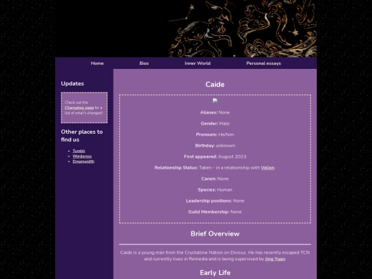 Bios/caide screenshot