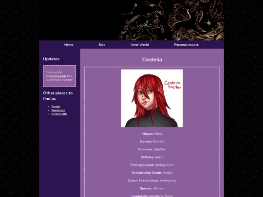 Bios/cordelia screenshot