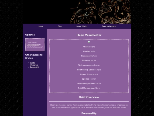 Bios/dean screenshot