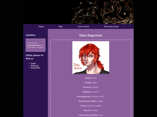 Bios/diluc screenshot