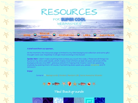 resources screenshot