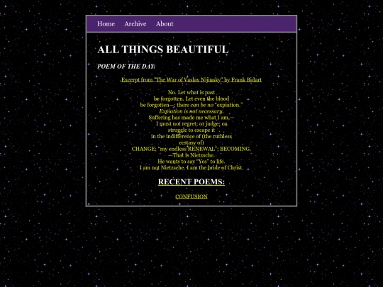 poetry screenshot
