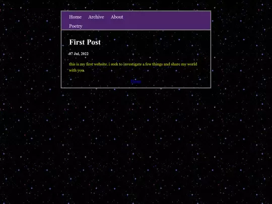 posts/2022-07-07-First-Post screenshot