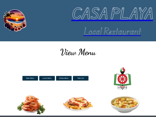 menu screenshot