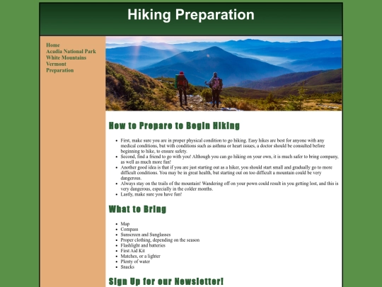 preparation screenshot