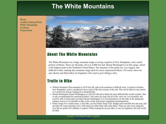 whitemountains screenshot