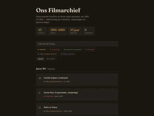 films/filmarchief screenshot