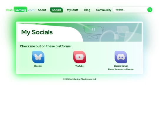 socials screenshot