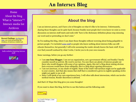 About-the-blog screenshot