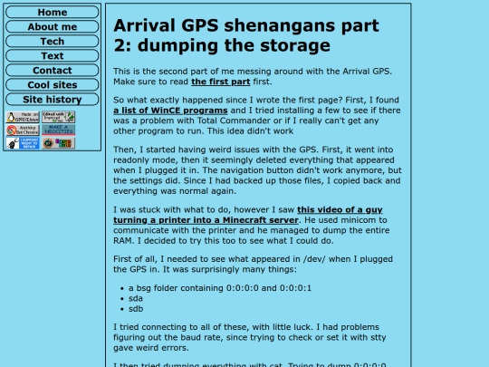 tech/arrivalgps2 screenshot