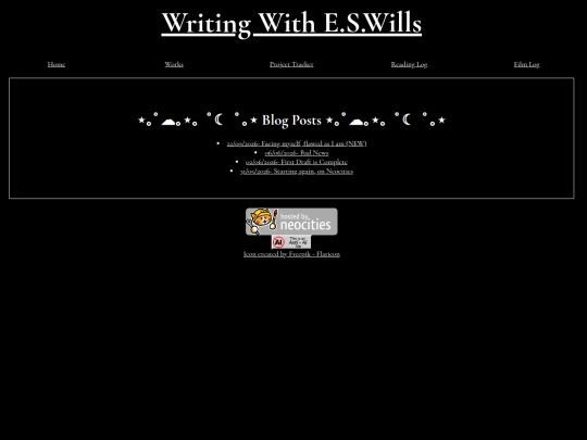 Blog screenshot