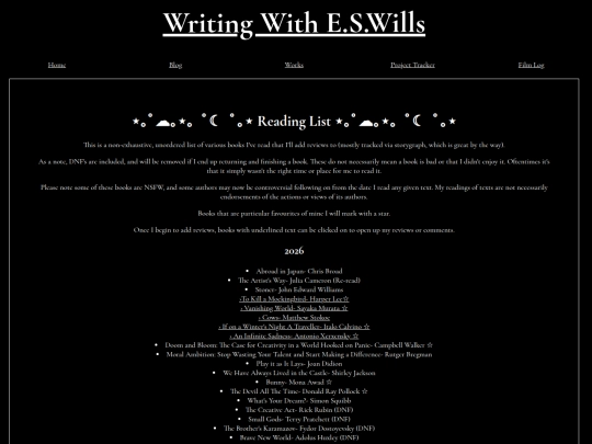 Reading List screenshot