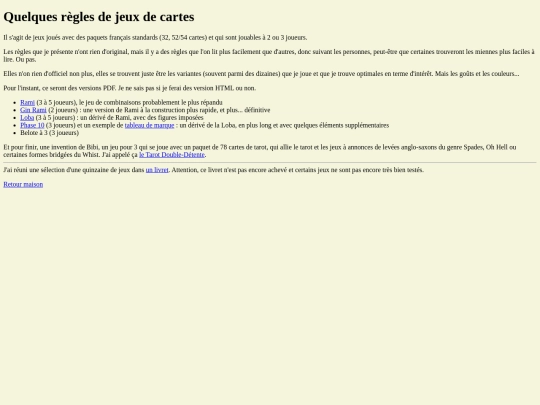 jeux/cartes/regles screenshot