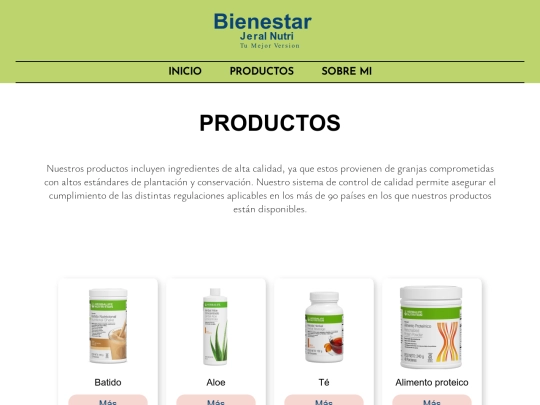 productos screenshot