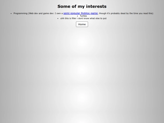 interests screenshot