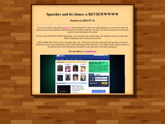 blog/posts/spacehey-myspace-clones-review-and-recs screenshot