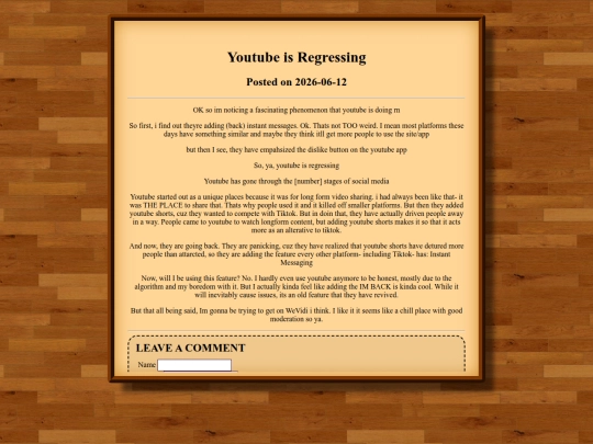 blog/posts/youtube-is-regressing screenshot
