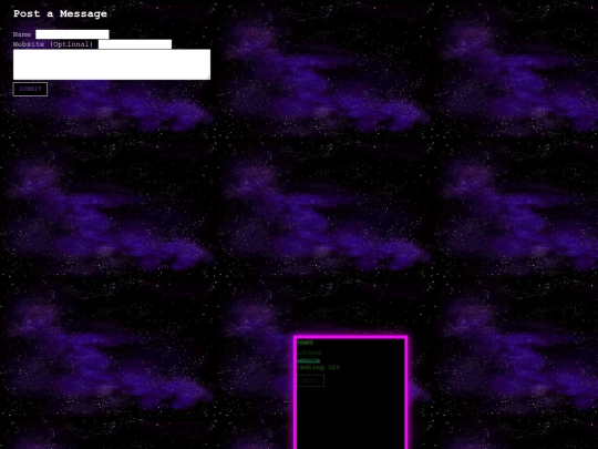 messageboard screenshot