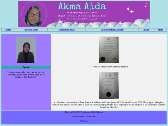 Award screenshot
