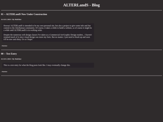 blog screenshot