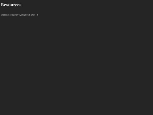 resources screenshot