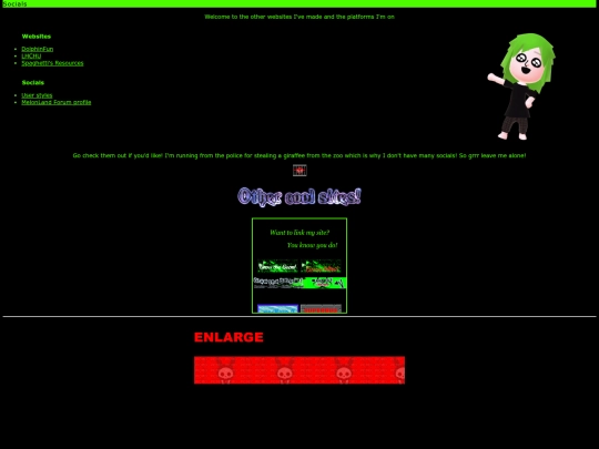 socials screenshot