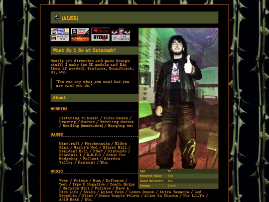 aboutalex screenshot