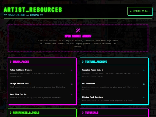resources screenshot