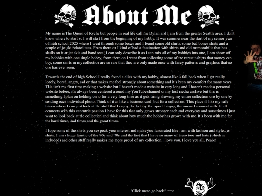 about-me screenshot