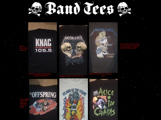bandtees screenshot
