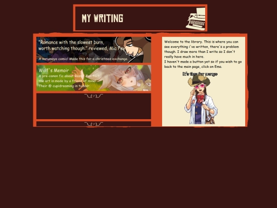writing screenshot