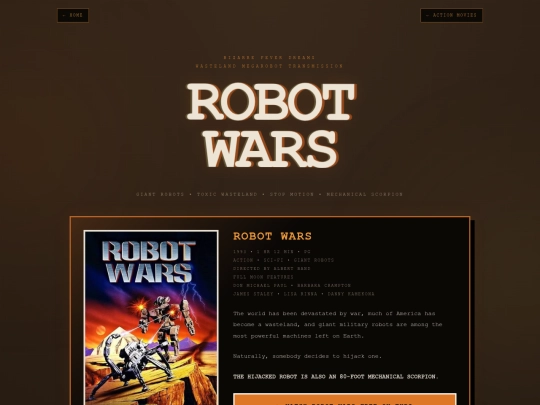 action movies/robotwars screenshot