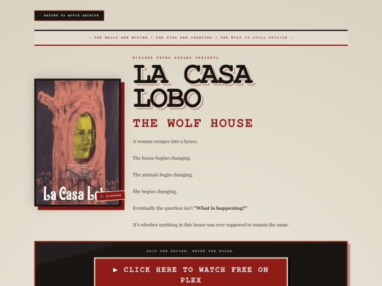 bizarre movies/thewolfhouse screenshot