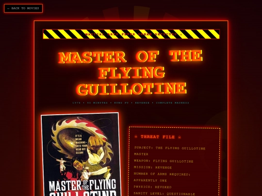 kung fu movie/masteroftheflyingguillotine screenshot