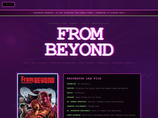 scifi movies/frombeyond screenshot